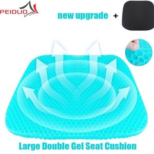 PEIDUO Ice Pad Gel Coussin La Mise À Niveau Sit Nid D'abeille Voiture Antidérapant Canapé Chaise De Bureau Oreiller Tapis 211203