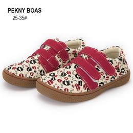 Pekny Bosa Kids Lederen Schoenen Kinderen Sneakers Meisjes Jongens Casual Barefoot Schoenen Soft-Soles B 210308