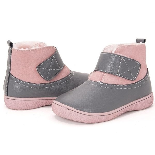 PEKNY BOSA bottes en daim en cuir chaussures d'hiver filles chaudes bottes enfants chaussures d'hiver petits garçons bottes de neige enfant chaussures taille 25-35 LJ201027