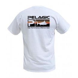 Équipement pélagique chemise de pêche en plein air hommes à manches courtes t-shirt vêtements de poisson UPF50 Protection solaire respirant à capuche vêtements de pêche 2255O