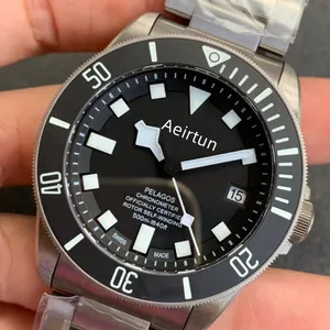 Pelagos M25600TB AAA+ 3A+ Relojes de calidad 42 mm Mecánico automático 2813 o Miyota 8215 Banda de acero inoxidable Cañina de cristal con caja de regalo