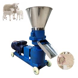 Pelletmachine 60-80 kg/h Feed Wood Pellet Mill 220V 4 kW/380V 3 kW Farm Animal Feed Granulator 2.5/3/4/6/8mm Optioneel