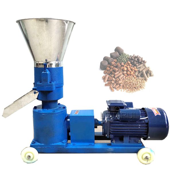 Granulateur d'alimentation de Machine de granule 100-200 Kg/H granule de nourriture d'alimentation humide et sèche faisant la Machine processeur d'alimentation d'élevage d'animaux 220 V/380 V