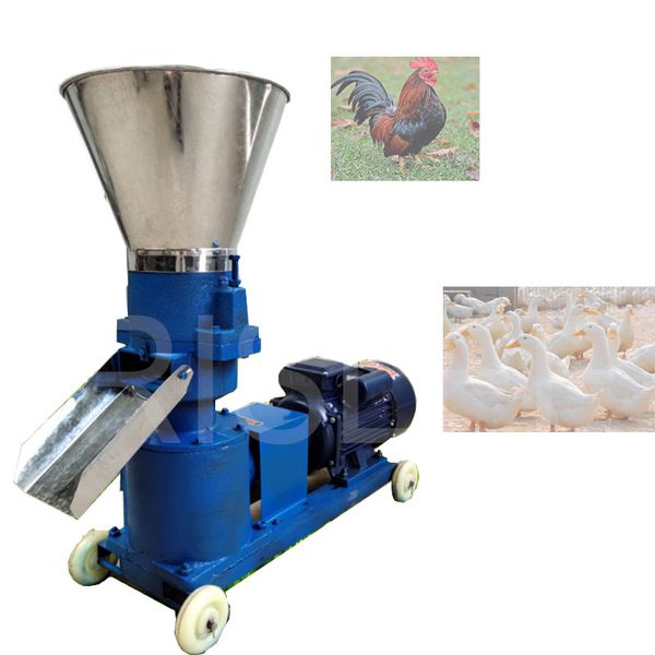 Granulés faisant la Machine granulateur d'alimentation 100-200Kg/H aliments humides et secs alimentation animale alimentation processeur 220V