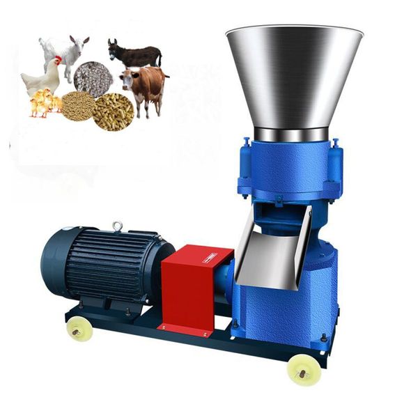 Moulin à granulés multifonction, Machine de fabrication de granulés alimentaires, granulateur d'aliments pour animaux domestiques, 4kw, 220V, 90kgh150kgh1189468