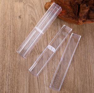 Boîtes à stylos en acrylique, étui Transparent, porte-stylos, cadeau pour boîte d'emballage en cristal SN4555