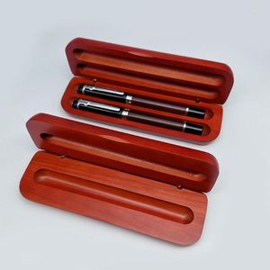 Pen Display Doos Wood Case Gift Fontein Storage 1/2 Pencil Organizer Collection H8WD