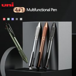 Pen Japón Uni JetStream 5in1 Pen multifunción MSXE52000A 4Color Bolden Pen 0.7 mm+lápiz mecánico de 0.5 mm suministros de oficina
