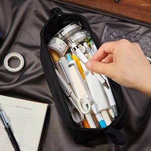 Stylo organisateur suspendu corde conception de grande capacité oxford tissu étudiant papeterie crayon saut de pochette petite pochette