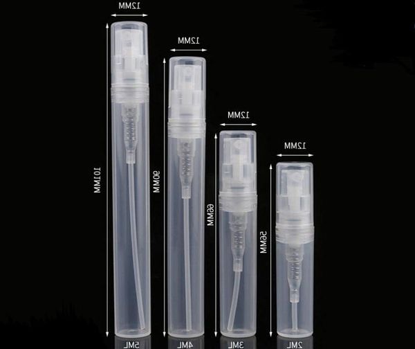 Pompe de pulvérisation en plastique en forme de stylo bouteilles vides flacons d'échantillon de parfum sur la Promotion 2000 pcs/lot en gros