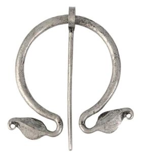 Broche Viking penannulaire, épingle à cape, fermoir médiéval, bijoux Viking, bijoux nordiques, accessoires de châle GB5439403787