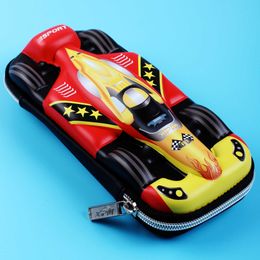 Potloodzakken 3D Racing Eva Plastic Stationery Doos Kokjes Kinderen Potlood Case Boy Cute Pen Case School Student Potlooddoos met Peninzet J230306