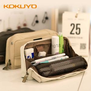 Pennenzakken Japanse Kokuyo A Little Special Etui voor studenten met grote capaciteit Eenvoudig Multifunctioneel Handige opbergtas Compact HKD230831