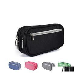 Potloodzakken grote capaciteit potlood Kaste Stationery Boodschappen Tijgen Gift Pen Bag Doos Cases Opslag Studenten School Kantoor Serden Pouch Cos Dh6rp