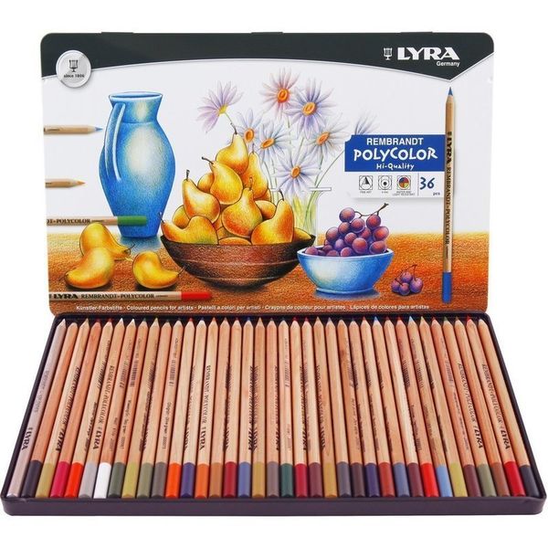 Bolsas de lápices LYRA 3672 Colores Rembrandt Polycolor Juego de colores Lápices de dibujo Crayones Lapices De Colores Suministros de arte de colores 230706