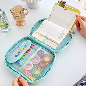 Potloodzakken Multifunctionele opbergtas voor notitieboeken potloden schattige grote penkasreis Potloodkast Kawaii Planner Organizer Pouch