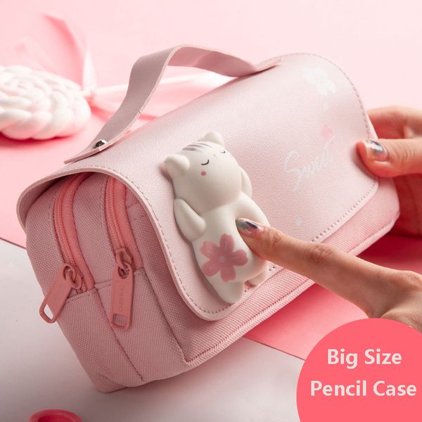 Crayon Sacs Multifonctionnel Grande Capacité Décompression Cas Mignon Coréen Papeterie Cas Garçons Fournitures Scolaires Kawaii Pochette Sac 230707