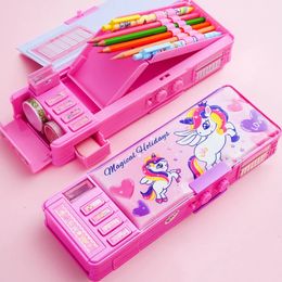 Potlood Tassen Eenhoorn Gevallen Voor Meisjes Vervorming Etui Kawaii Briefpapier Doos Estuche Escolar Kalem Kutusu Leuke Case 231025