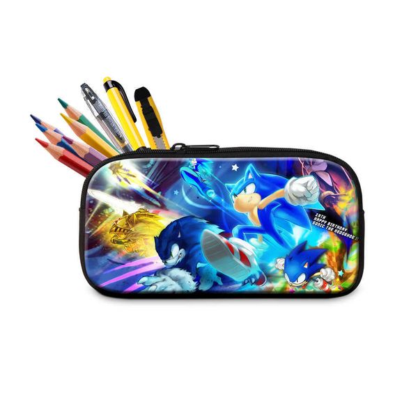 Étui à crayons mignon dessin animé stylo sac papeterie boîte garçons filles pochette de rangement étude cadeau fournitures scolaires 210729