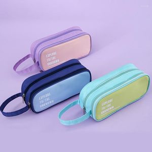 Étui à crayons grande capacité mignon pochette école étuis à crayons coréen papeterie sacs de rangement Papeleria Kawaii stylo boîte