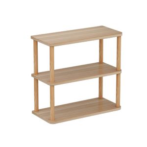 Étuis à crayons Étagères de rangement de bureau simples petites étagères sur la table bureau à plusieurs étages cloisons de poteaux en bois massif Multifun 230926