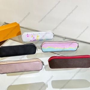 Etui Luxe Ontwerpers Portefeuilles Zippy Coin Etui Elizabeth Portemonnees Etui voor School Kantoor Gebruikte Potloden Doos Ritssluiting