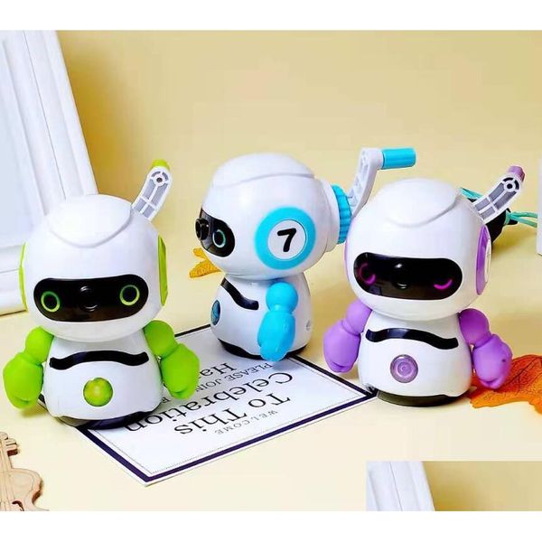 Sacapuntas Robot creativo Sacapuntas Estudiante Mano de dibujos animados Niños Regalos de plástico Al azar Venta al por mayor Entrega de la gota Oficina Escuela Dh93M