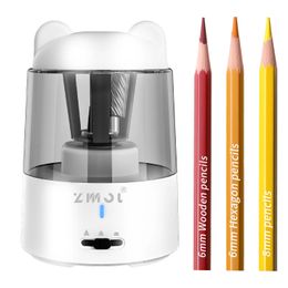Taille-crayons ZMOL taille-crayon électrique Charge Portable enfants taille-crayon pour crayons de couleur arrêt automatique 231121