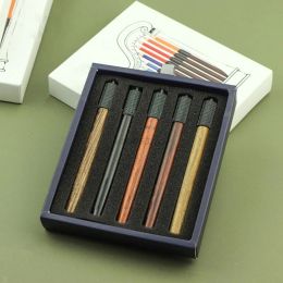 Crayons 1/3 / 5pcs porte-stylo en bois Stirage de drawer drawer mlongener scolaire de bureau