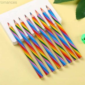 Crayons 1 ensemble de crayons de couleur arc-en-ciel fournit des fournitures scolaires de bricolage 4 crayons professionnels de couleur mixte pour la peinture graffiti pour enfants d240510