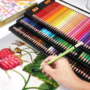 Crayons 120/150 COLORS CURTS Set Professional Set 3672 Couleurs Couleurs d'huile Soft Core Idéal pour dessiner des dessins d'art Coloriage d'ombrage
