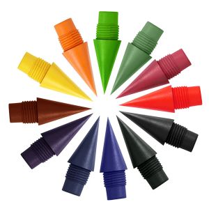 Potloden 120 stks potloodkoppen kleurrijke inktloze potlood vulkoppen knijpen voor potloden voor altijd potlood tips eeuwige potlood tips