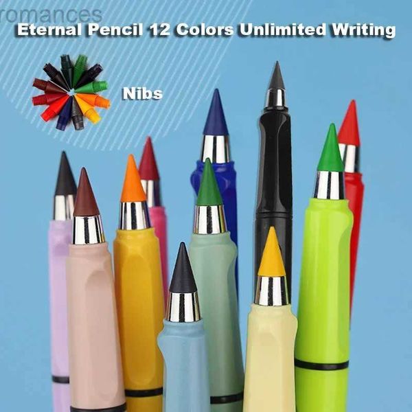 Crayons 1pc Ink crayon éternel encre gratuite crayon infini art des enfants esquisse de dessin coloré outils de givre d'enfants