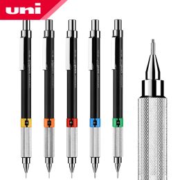 Lápices 1pcs uni mitsubishi lápiz M5552 0.3/0.5/0.7 mm Dibujo profesional Lápiz Automático Metal Pintura Estudiante
