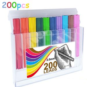 Potloden 200 % Meerdere kleuren Mechanische vullingen 20 mm gekleurde lead Kawaii School Supplies Cute 10 230130