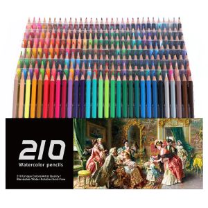 Crayons 210 couleurs aquarelle professionnelle Ensemble de dessins colorés crayons artiste peinture esquisse en bois couleur crayon école fournitures