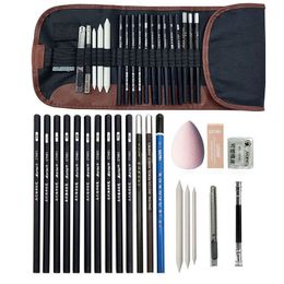 Potloden 22 % Sketch Set Professional Sketching Drawing Kit Wood voor Beginner Kid Teen Teen Adult Artist School Art Supplies 230130