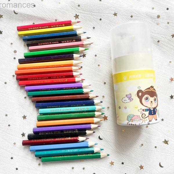 Crayons 240pcs / 10 ensembles de mini crayons de couleur kawaii papeterie d'école fournitures
