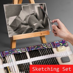 Potloden 27 % Sketch Pencil Paint Set Charcoal Student Tekening schildertools Professionele Beginner Schilder Art School Supplies 230317