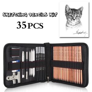 Crayons 35 dessin sketch crayons ensembles scolaires fournitures