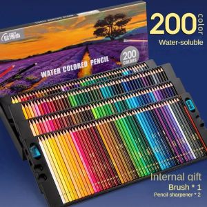 Crayons 48/72/120/150/200 Couleurs Crayons de couleur professionnelle plomb de dessin aquarelle pour l'art de l'art