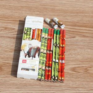 Crayons 5 boîtes / lot créatives magiques standard crayons en bois avec couverture de stylo écriture dessin stylènes de bureau de bureau