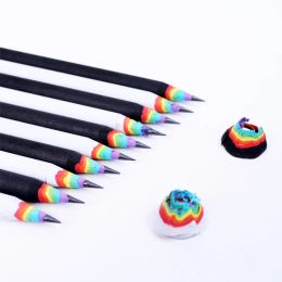 Potloden 50 stks regenboogpotlood 2b potlood zwart en wit pak creatieve persoonlijkheid student potlood regenboog potlood