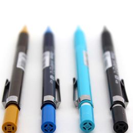 Crayons 6pcs / lot pentel crayon mécanique A127 / A129 Crayon avec caoutchouc 0,7 / 0,9 mm Étudiant en plomb