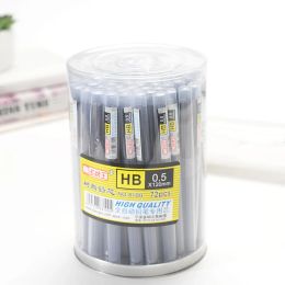 Crayons 72 boîte / lot en graphite plomb 2b hb crayon mécanique recharge en plastique automatique remplacer le crayon plomb 0,5,0,7 promotion