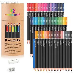 Crayons 72 couleur crayon professionnel en bois coloriage de couleur ensemble de crayons peinture de couleur esquisse de couleur peinture école peinture pour enfants fournitures d240510