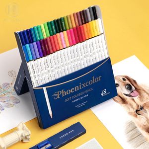 Potloden en stal PhoenixColor 724836Colors Colored Pencils Professional Chinese Style Oil Color Color Color Color Color Pencil