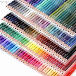 Potloden Brutfuner 12/120/260Color Oil Kleur Potlood Wood Soft Core Sketching Set Geschikt voor kinderen Tieners volwassenen en grote gekleurde kunstbenodigdheden D240510