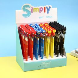 Crayons dessins animés Étudiants enfants remplaçables recharges No Ink Eternal crayon 48 CPS par boîte papeterie fournit des ornements de poupée