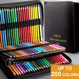 Crayons de couleur 2001501207248 crayons de couleur à l'huile aquarelle dessin ensemble de crayons avec sac en tissu pour fournitures d'art 230627